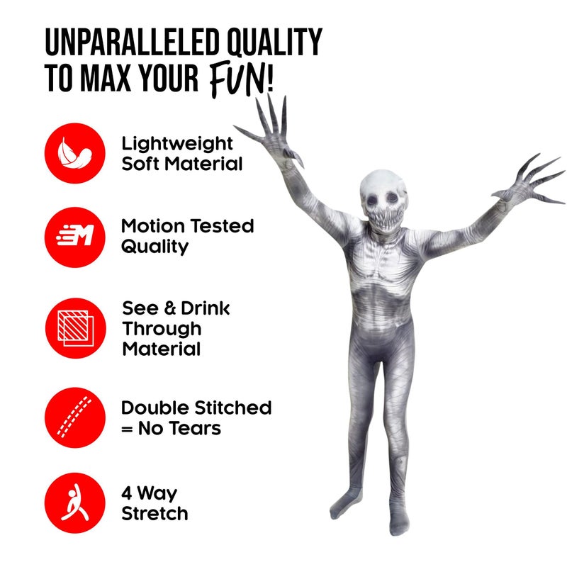 Morphsuits The Rake Costume for Kids, Zalgo Scary Halloween Costume for Boys, Creepy Kids Outfit, Fun Dress-Up, Medium - Image 2